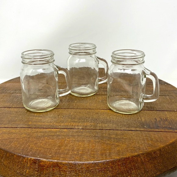 Set of 3 Miniature Mason Jars 3.5” - Picture 1 of 4